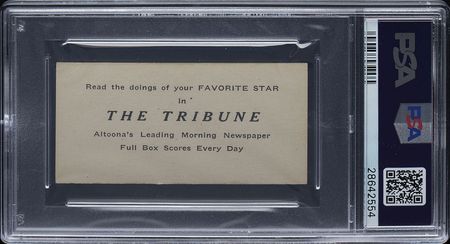 Lot #9072  1916 M101-4 Altoona Tribune #17 Mordecai Brown PSA NM 7 - Image 2