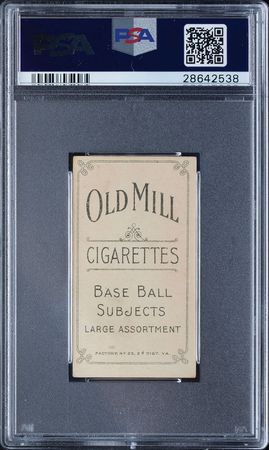 Lot #9037  T206 Old Mill Joe Kelley PSA EX-MT 6 - Image 2