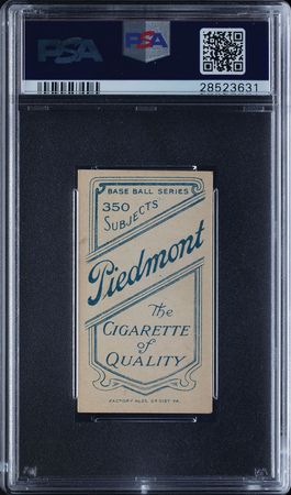 Lot #9049  T206 Piedmont 350 Rube Waddell PSA EX-MT 6 - Image 2