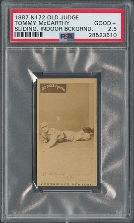 Lot #9009  1887 N172 Old Judge Tommy McCarthy PSA Good+ 2.5 - Image 4