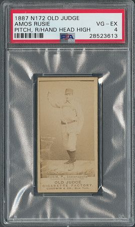 Lot #9001  1887 N172 Old Judge Amos Rusie PSA