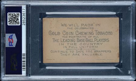 Lot #9010  1887 N284 Gold Coin Cap Anson PSA VG-EX+ 4.5 - Image 2