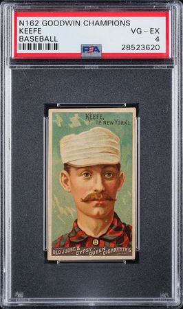 Lot #9013  N162 Goodwin Champions Tim Keefe PSA VG-EX 4 - Image 1