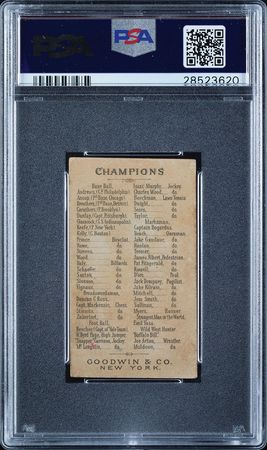 Lot #9013  N162 Goodwin Champions Tim Keefe PSA VG-EX 4 - Image 2