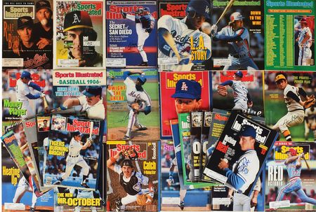 Lot #9234  Baseball Collection of (57) Signed Sports Illustrated Magazines - Image 1