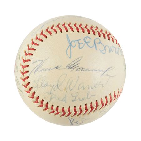 Lot #9240  Baseball Legends Signed Baseball - Image 4