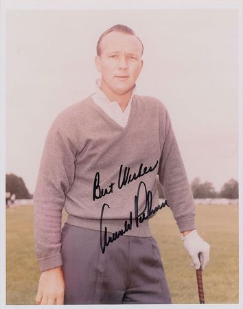 Lot #9495 Arnold Palmer, Jack Nicklaus, and Byron Nelson Signed Photographs - Image 1