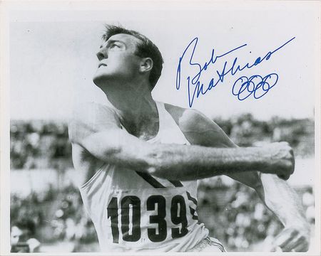Lot #9603 Bruce Jenner and Bob Mathias (4) Signed Photographs - Image 2