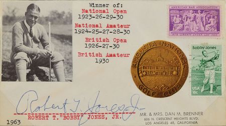 Lot #9494 Bobby Jones Signed Cover - Image 2
