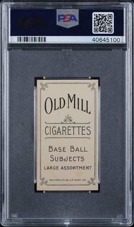 Lot #9038  T206 Old Mill Fred Clarke PSA EX 5 - Image 2