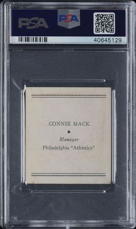 Lot #9103  1933 Tattoo Orbit Connie Mack PSA EX 5 - Image 2