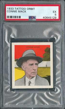Lot #9103  1933 Tattoo Orbit Connie Mack PSA EX 5 - Image 4