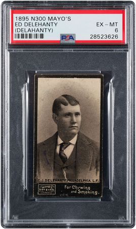 Lot #9018  1895 N300 Mayo's Cut Plug Ed Delahanty PSA EX-MT 6 - Image 1
