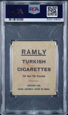 Lot #9028  T204 Ramly Jesse C. Burkett PSA VG-EX 4 - Image 2