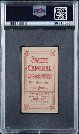 Lot #9052  T206 Sweet Caporal 350-460/25 Clark Griffith PSA NM 7 - Image 2