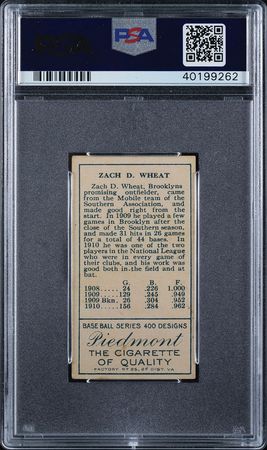 Lot #9035  T205 Gold Border Zack Wheat PSA EX-MT 5 - Image 2