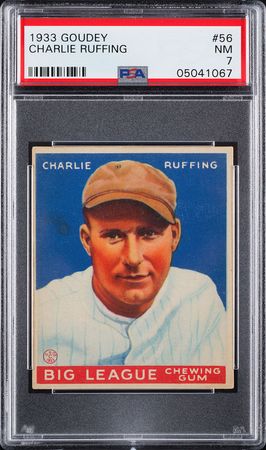 Lot #9098  1933 Goudey #56 Red Ruffing PSA NM 7 - Image 1
