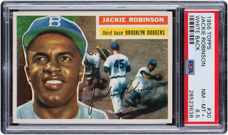 Lot #9126  1956 Topps #30 Jackie Robinson PSA NM-MT+ 8.5 - Image 1