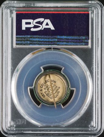 Lot #9029 1911 Diamond Gum Pins Christy Mathewson PSA EX-MT 6 - Image 2