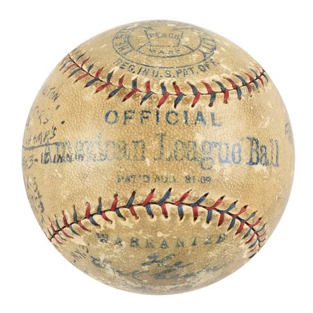 Lot #9273 Walter Johnson 1924 World Series Signed Baseball  - Image 6