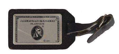 Lot #9487 Arthur Ashe's AmEx Card and Luggage Tag - Image 1