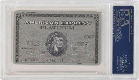 Lot #9487 Arthur Ashe's AmEx Card and Luggage Tag - Image 3