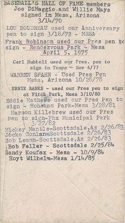 Lot #770  Baseball Hall of Famers - Image 3