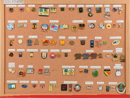 Lot #9643  Athens 2004 Summer Olympics NOC Pin Collection - Image 1