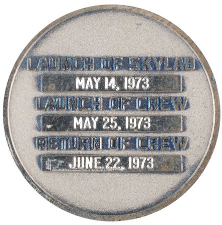 Lot #120 Dave Scottâ??s Skylab 1 Robbins Medal: The Apollo 15 CDRâ??s 