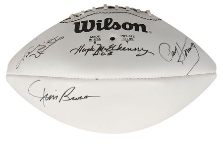 Lot #1002 Football Hall of Famers Football - Image 1