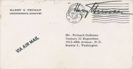 Lot #326 Harry S. Truman: Rare and desirable trio of Truman items - Image 3