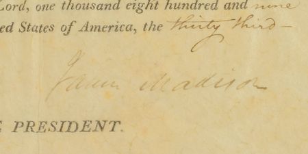 Lot #240 Presidential Collection: Amazing single-volume presidential collection from Washington to FDR, authenticated by noted autograph dealer Thomas F. Madigan - Image 44