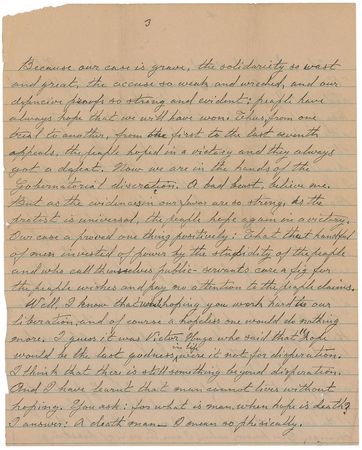 Lot #403 Bartolomeo Vanzetti: Vanzetti awaits his fate: 