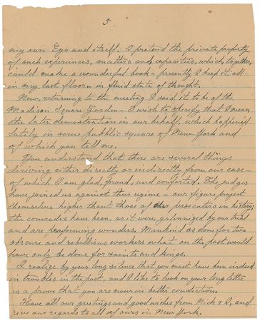 Lot #403 Bartolomeo Vanzetti: Vanzetti awaits his fate: 