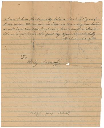 Lot #403 Bartolomeo Vanzetti: Vanzetti awaits his fate: 
