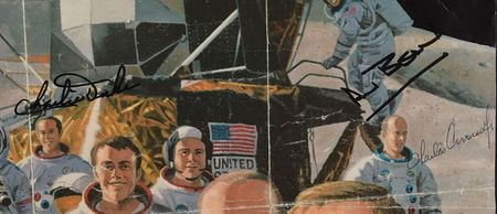Lot #165 Apollo Astronauts: Signed by 21 Apollo astronauts, including the complete Apollo 11 crew - Image 4