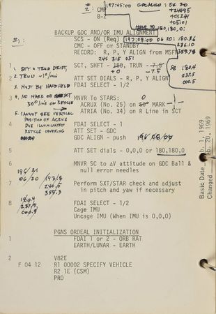 Lot #177 Apollo 9 Flown Command Module Checklist: Checklist flown on Apollo 9, heavily annotated by CMP Scott - Image 6