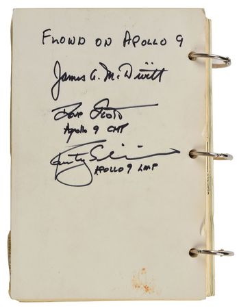 Lot #177 Apollo 9 Flown Command Module Checklist: Checklist flown on Apollo 9, heavily annotated by CMP Scott - Image 9
