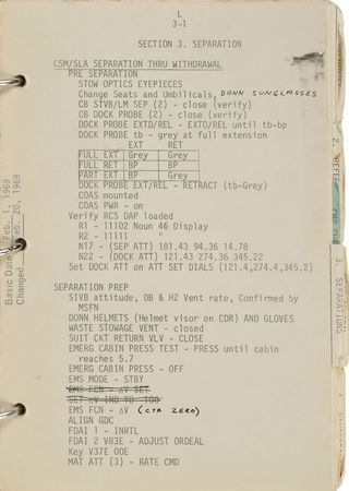 Lot #177 Apollo 9 Flown Command Module Checklist: Checklist flown on Apollo 9, heavily annotated by CMP Scott - Image 12