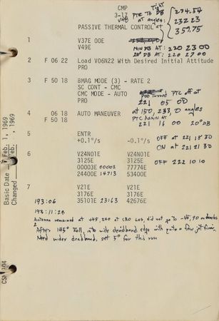 Lot #177 Apollo 9 Flown Command Module Checklist: Checklist flown on Apollo 9, heavily annotated by CMP Scott - Image 18