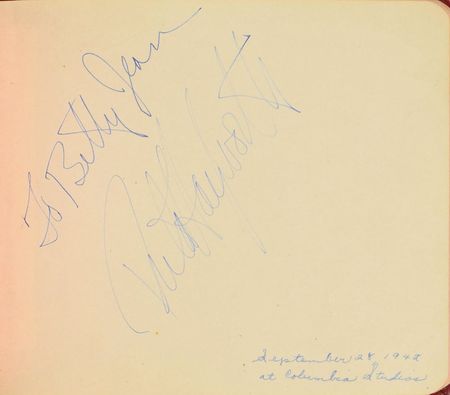 Lot #878 Celebrities Signatures - Image 1