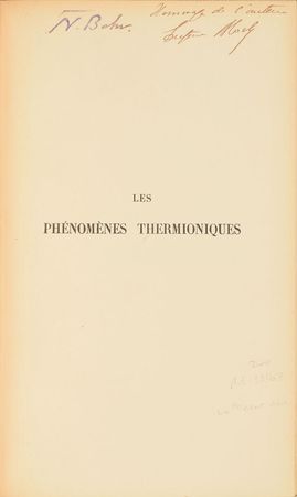 Lot #12 [Niels Bohr]: From Niels Bohr's personal library - Image 1