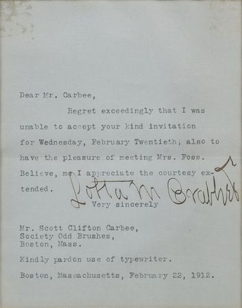 Lot #883 Lotta Crabtree Typed Letter Signed - Image 2