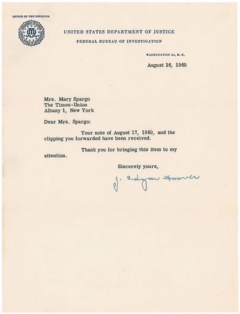 Lot #429 J. Edgar Hoover Letters - Image 5