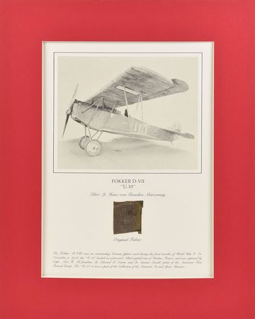 Lot #505 Smithsonian Airplane Relics: Complete collection of Smithsonian fabric relics, including Earhart’s Lockheed Vega and a Wright Vin Fiz - Image 6