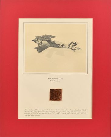 Lot #505 Smithsonian Airplane Relics: Complete collection of Smithsonian fabric relics, including Earhart’s Lockheed Vega and a Wright Vin Fiz - Image 9