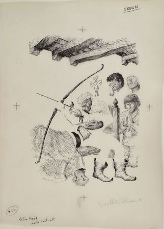 Lot #533 Garth Williams: Williams illustrates the legend of Robin Hood - Image 2