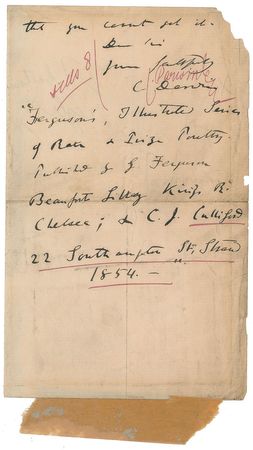 Lot #30 Charles Darwin: Darwin researches fowls with 