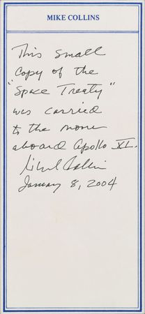 Lot #178 Apollo 11: 'Outer Space Treaty' flown to the moon aboard the Apollo 11 mission - Image 3