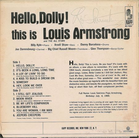 Lot #674 Louis Armstrong Album - Image 1
